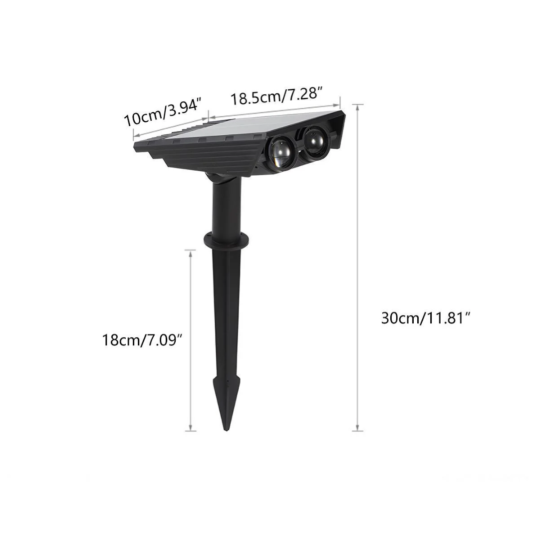 RayTuner | Waterproof LED Solar Multi-Zoom Spot Light Landscape Lighting RGB