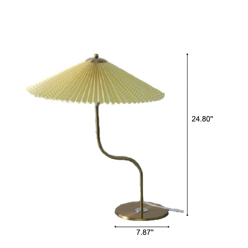 GlowDome | Elegant Table Lamp with Fabric Shade & 110V Connection