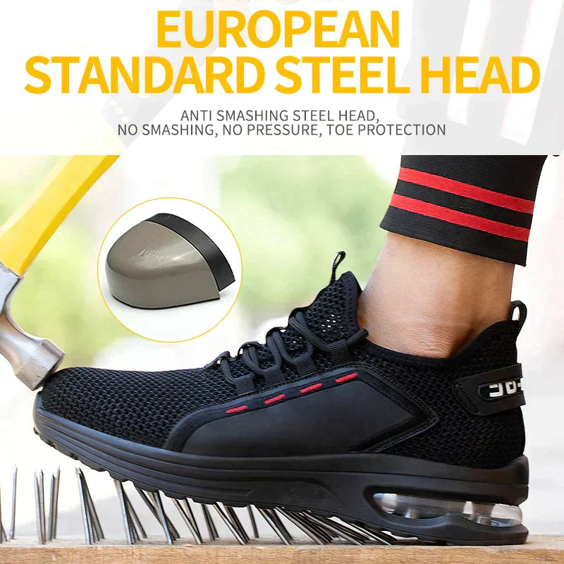 Valente | Men's Work Boots – Lightweight Steel Toe Safety and Comfort 2