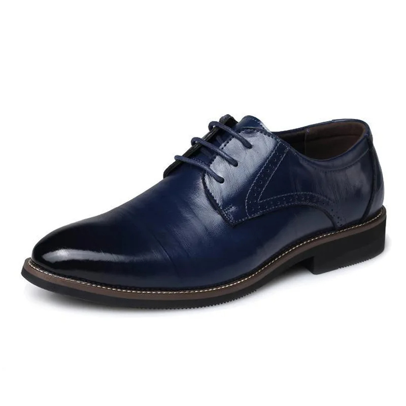 Eco-Friendly Men's Vegan Leather Oxford Shoes - Classic Lace-Up Comfort-3