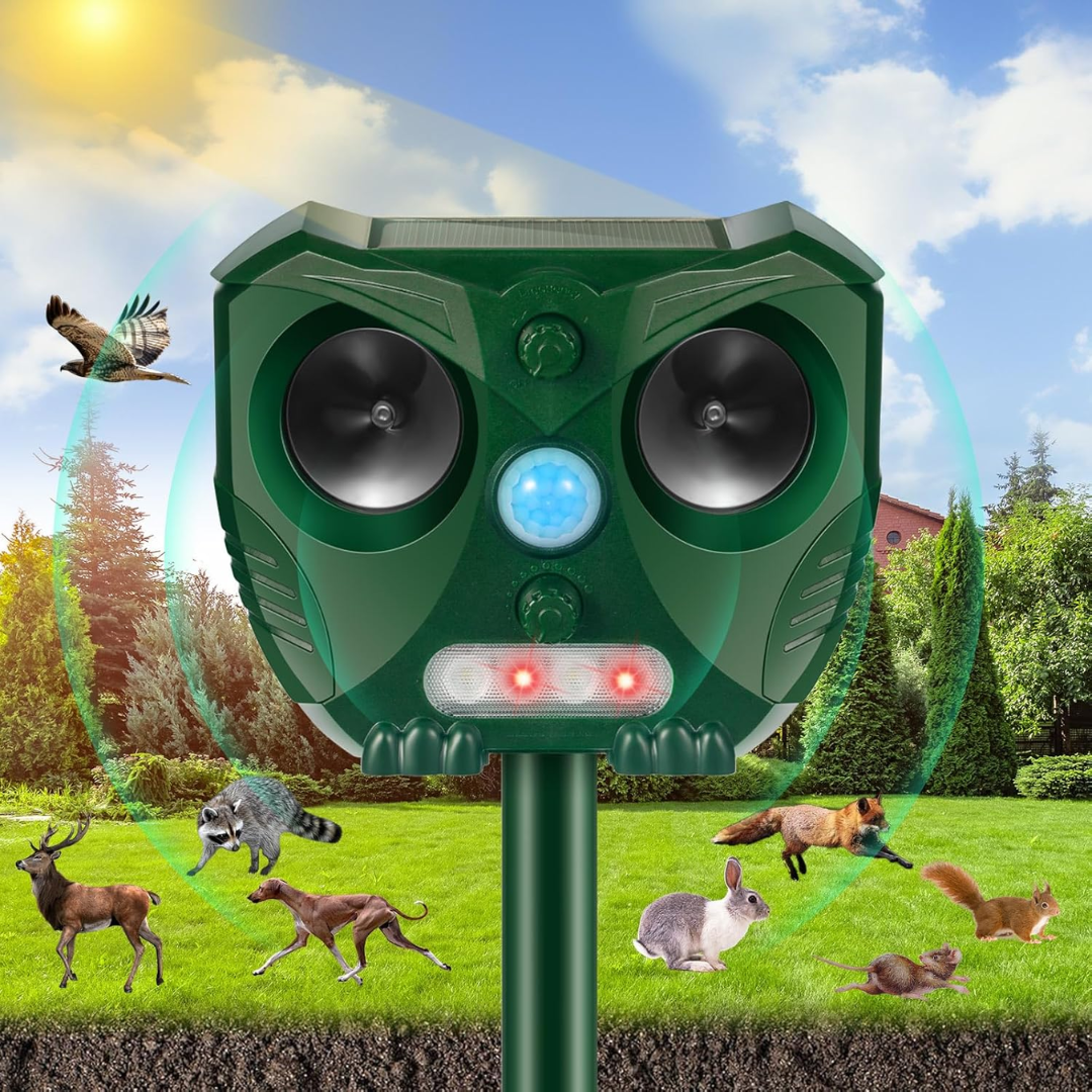 UltraSonic | Repellent Ultrasonic and Noise Sonar Deterrent for Cat, Fox, Rat, Squirrel and Dog
