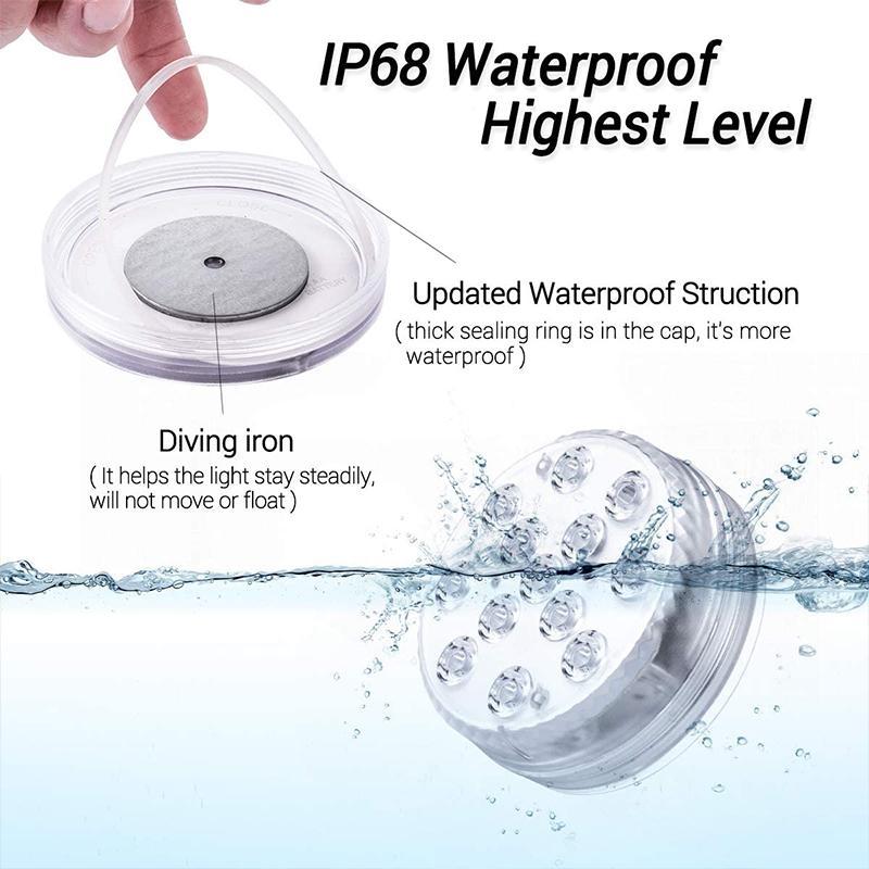 LumoPod | LED Party Light – Magnet & Suction Mount, Waterproof IP68