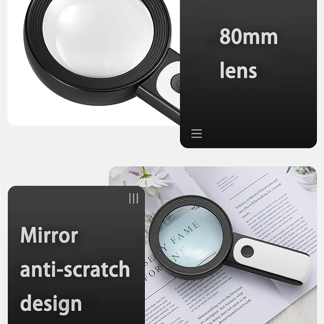 DetailMax | 30x magnifying glass for seniors