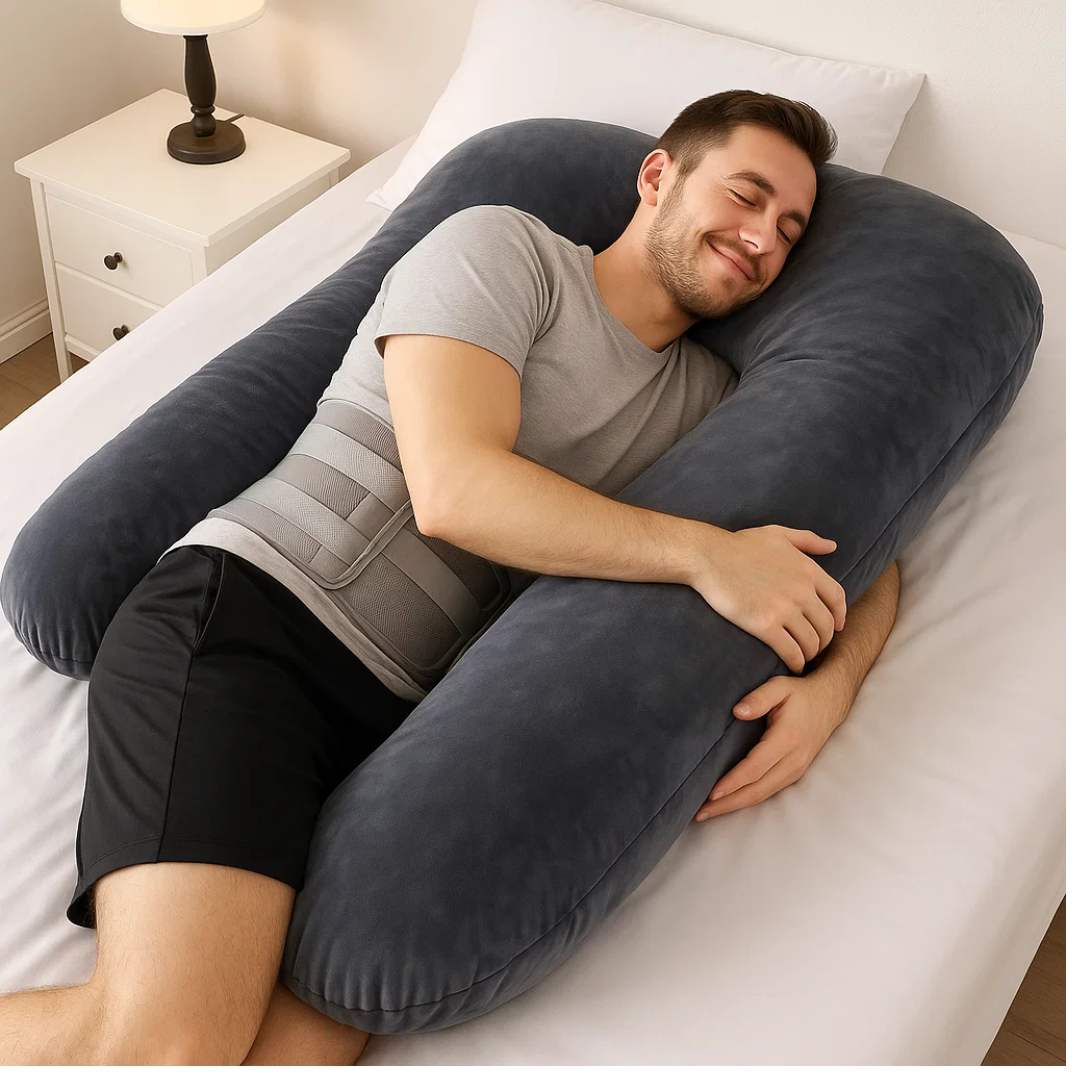 CozyNest | Orthopaedic Full-Body Pillow for Restorative Sleep