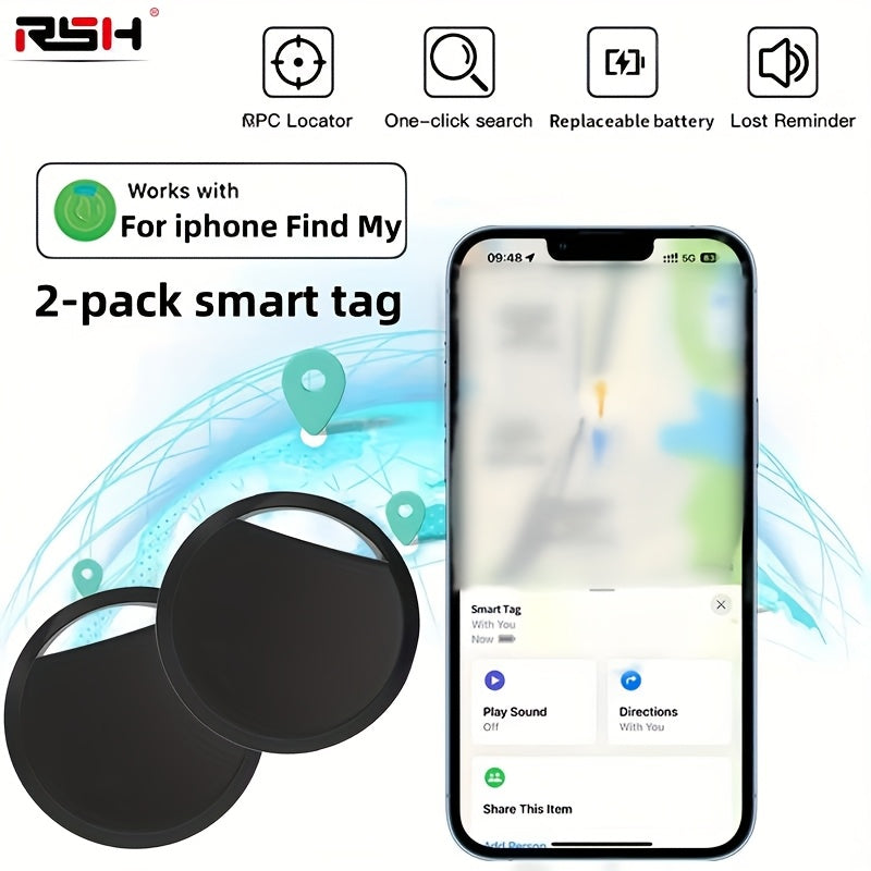 LocatePro | Mini Tracker (set of 2) - Apple Find My Compatible