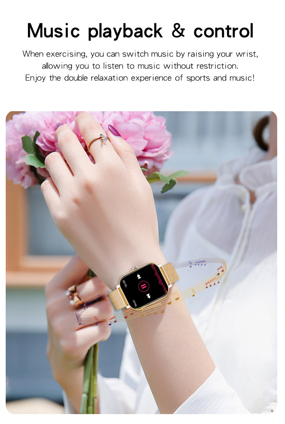 DivaSync | Smartwatch for Women with Health Tracking & Stylish Design