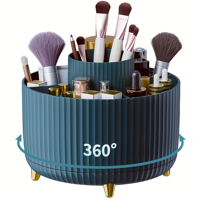 GlamSpin | 360° Cosmetic & Jewellery Organiser – Rotating & Space-Saving
