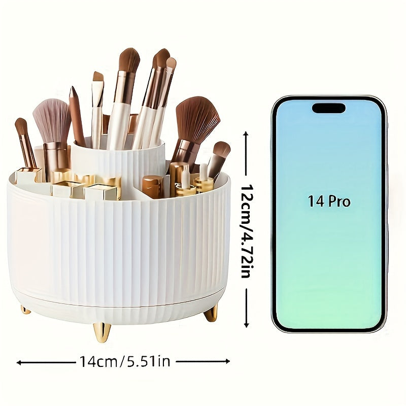 GlamSpin | 360° Cosmetic & Jewellery Organiser – Rotating & Space-Saving
