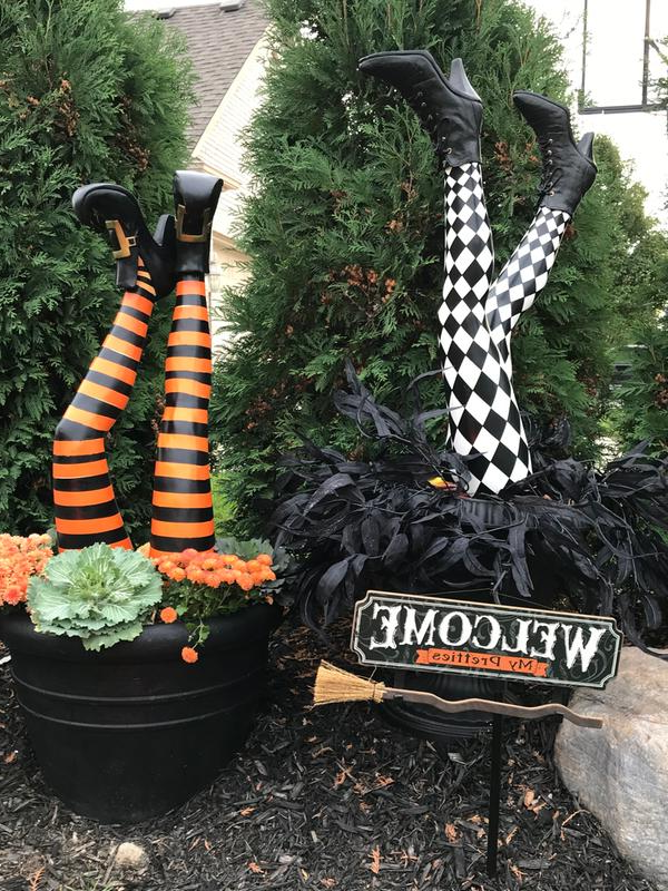 WitchLegs | Funny Witch Legs for Garden & Entrance