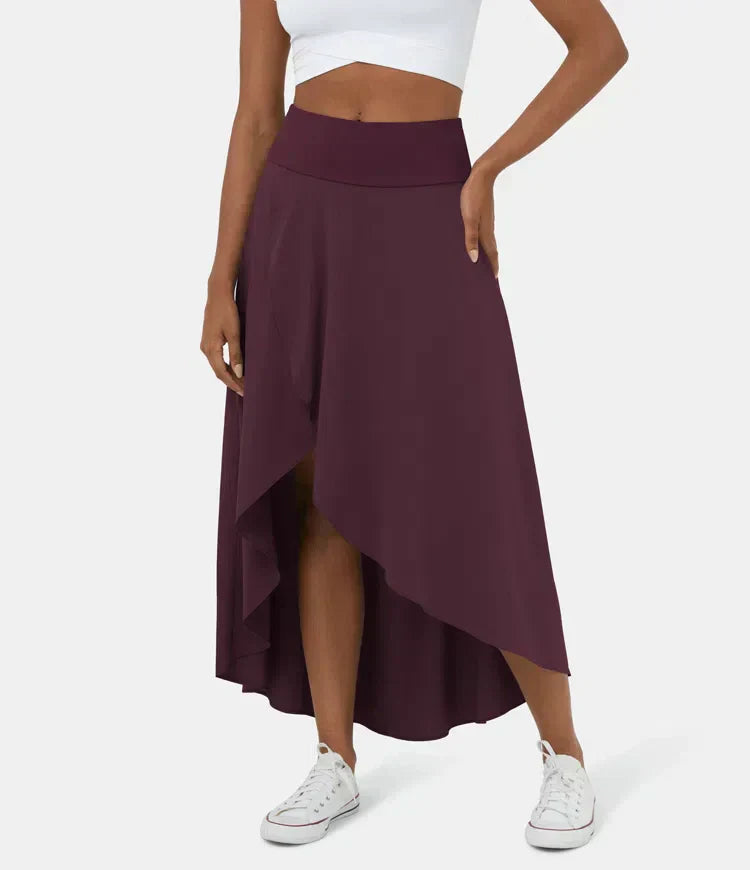 Variant image for Elegant Casual Midi Skirt for Women with Built-In Shorts - Comfortable & Stylish-26