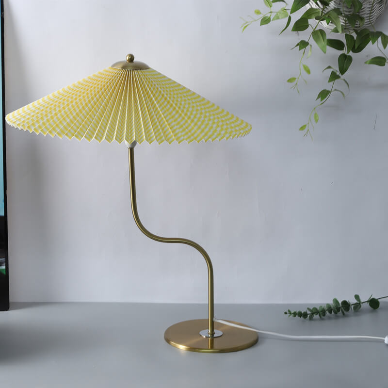 GlowDome | Elegant Table Lamp with Fabric Shade & 110V Connection