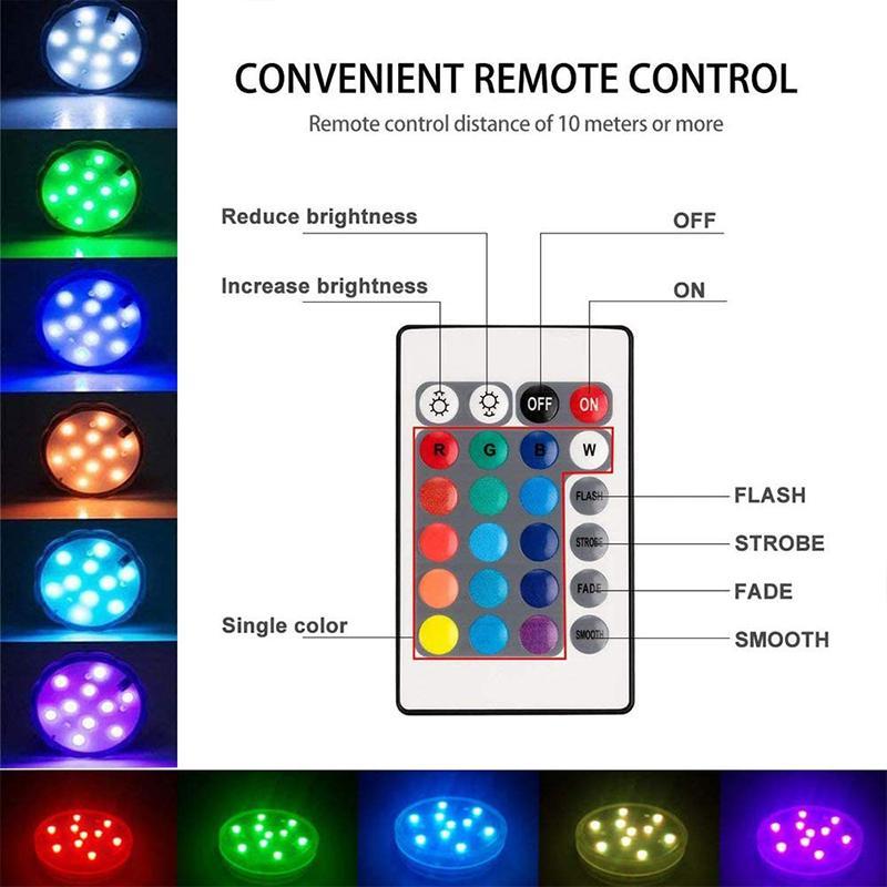 LumoPod | LED Party Light – Magnet & Suction Mount, Waterproof IP68