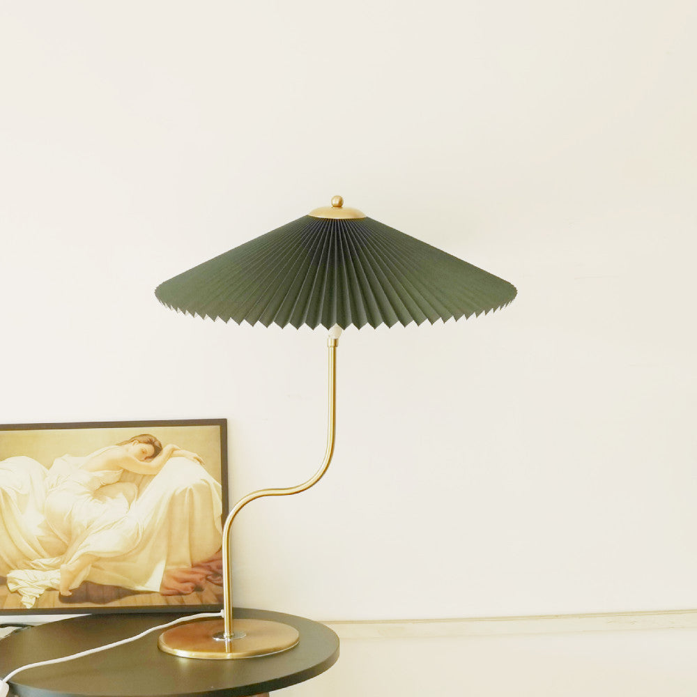 GlowDome | Elegant Table Lamp with Fabric Shade & 110V Connection