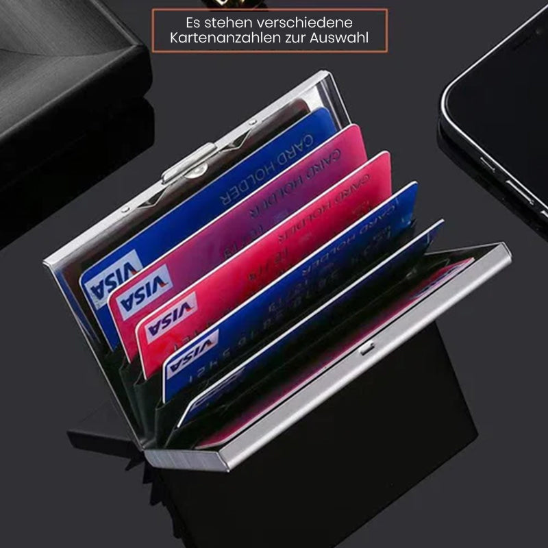 SteelSafe | Protective case for up to 6 cards with bayonet catch