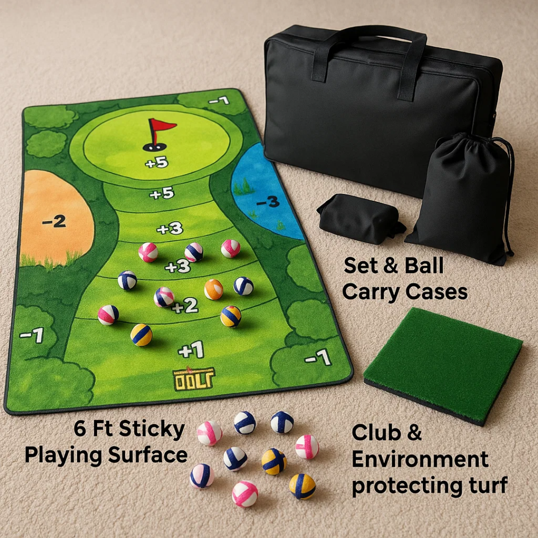 GolfPro | The Perfect Complete Set for Your Home Golf Green