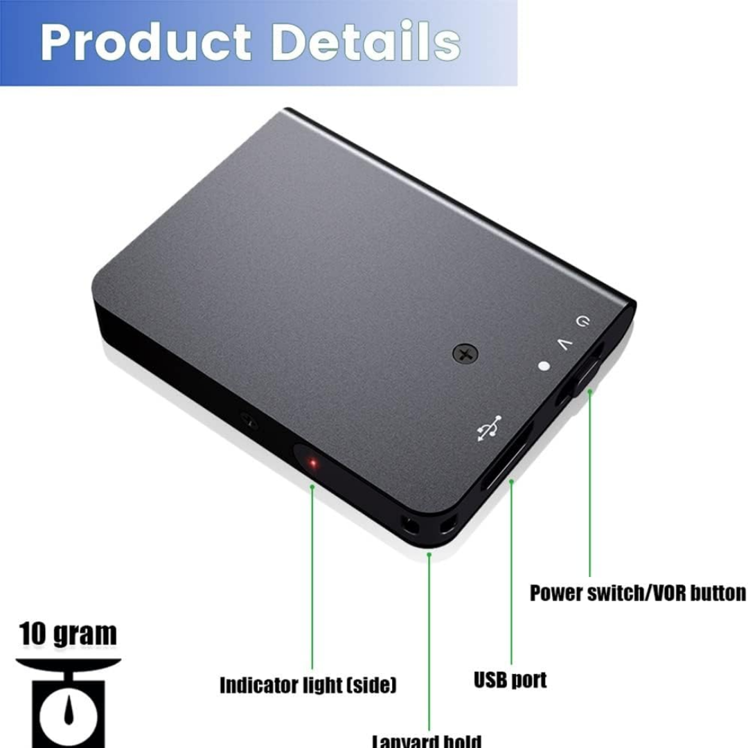 NanoRec | The smallest voice recorder with 384Kbps quality