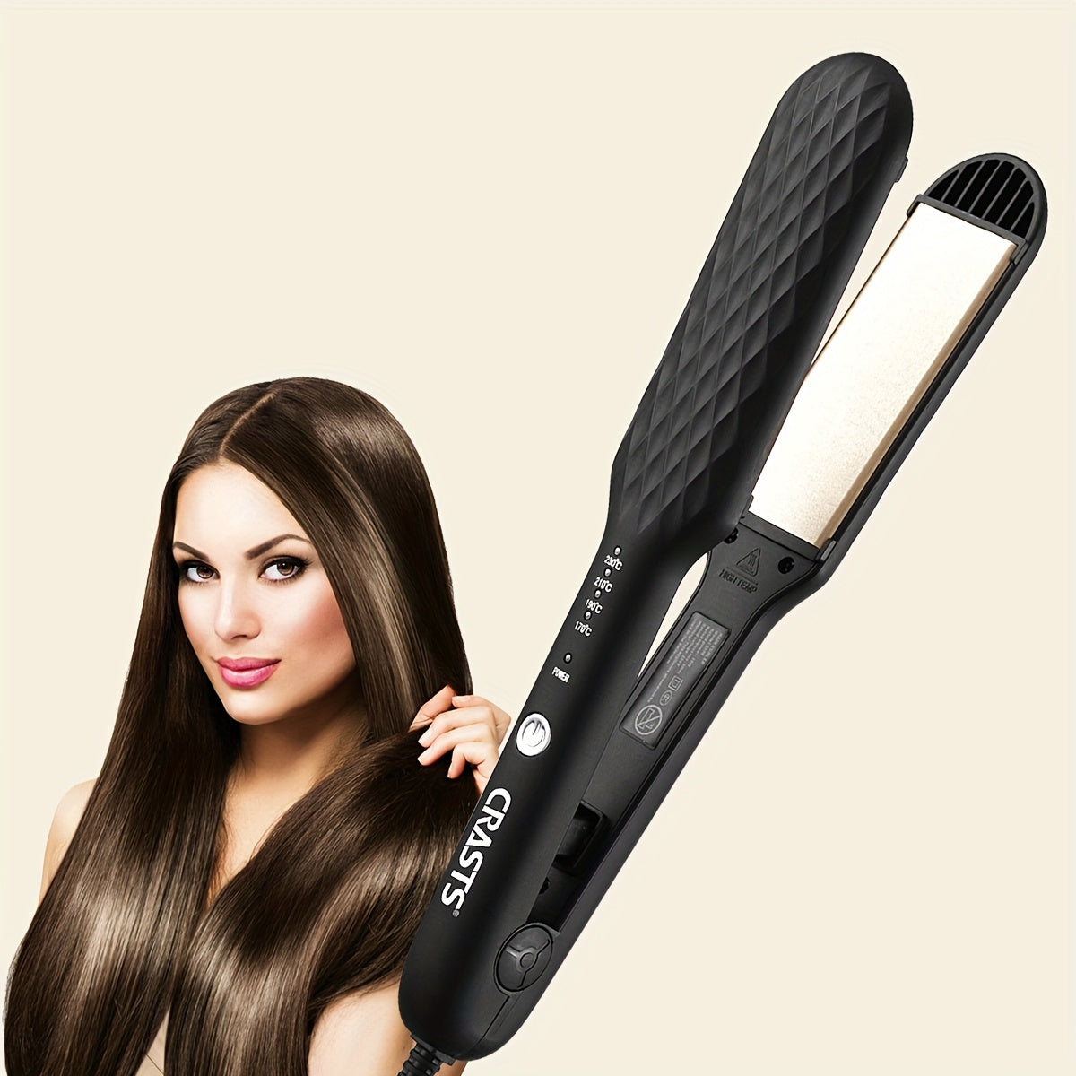GlamForm | 3-in-1 Hair Styling Tool – Straighten, Curl & Crimp with LCD Control