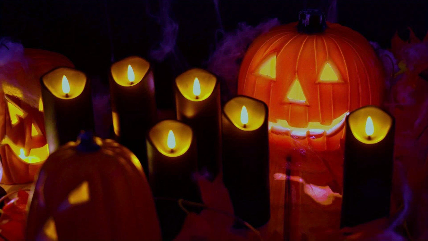 AmberFlame | Battery-Operated Flameless Candles with Timer & Remote