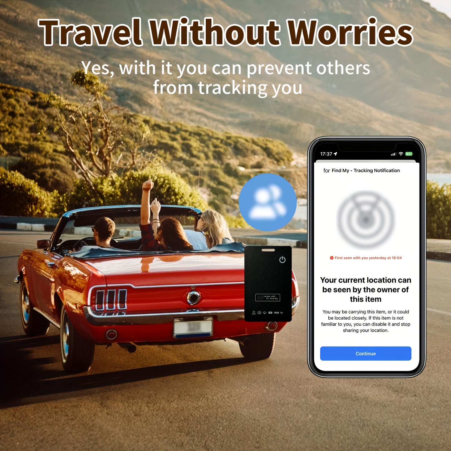 TrackSlim | Wallet Tracker - Ultra-Thin & Find My Compatible