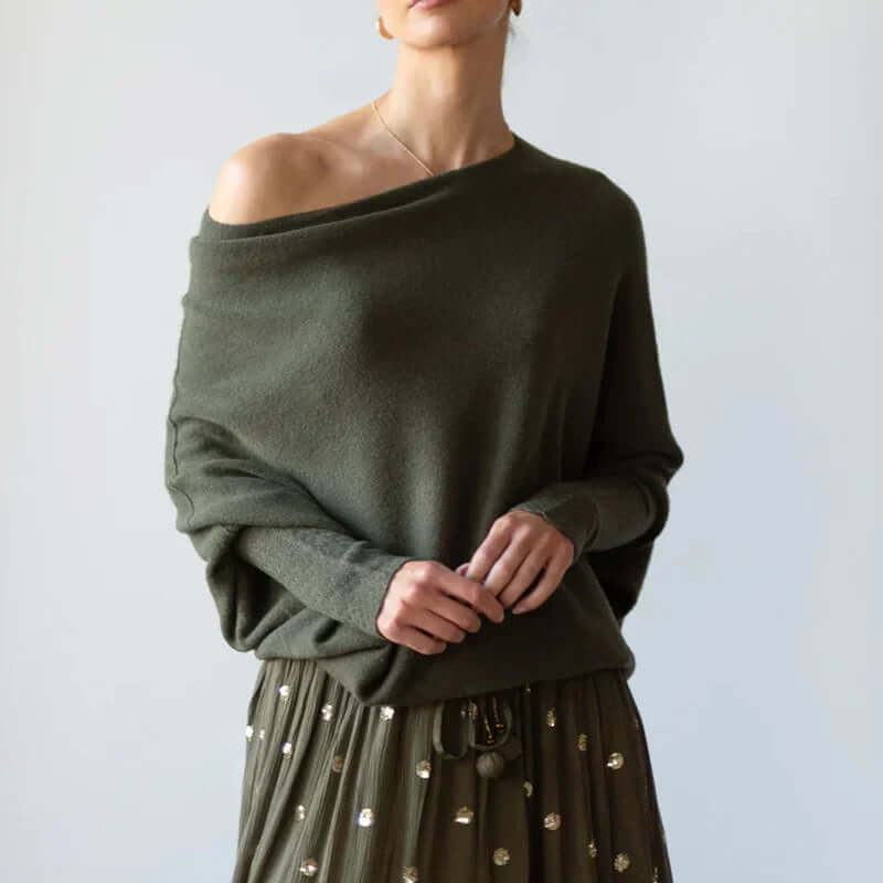 Arielle | Elegant Draped Jumper | Women’s Fashion
