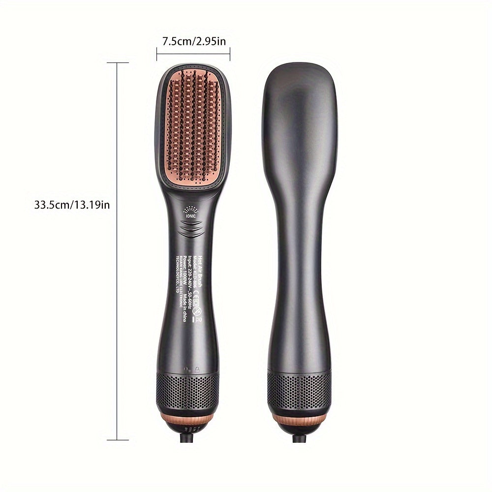 LuxeComb | Hot Air Brush – Dryer & Straightener with 1000W Power