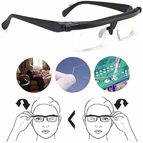 VisionFlex | Adjustable reading glasses without prescription for clear vision at any distance