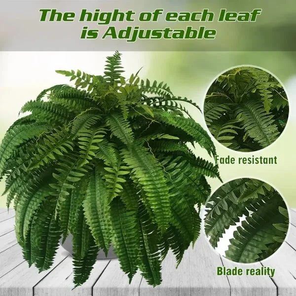EverFern | Lush Artificial Boston Fern for Indoor & Outdoor