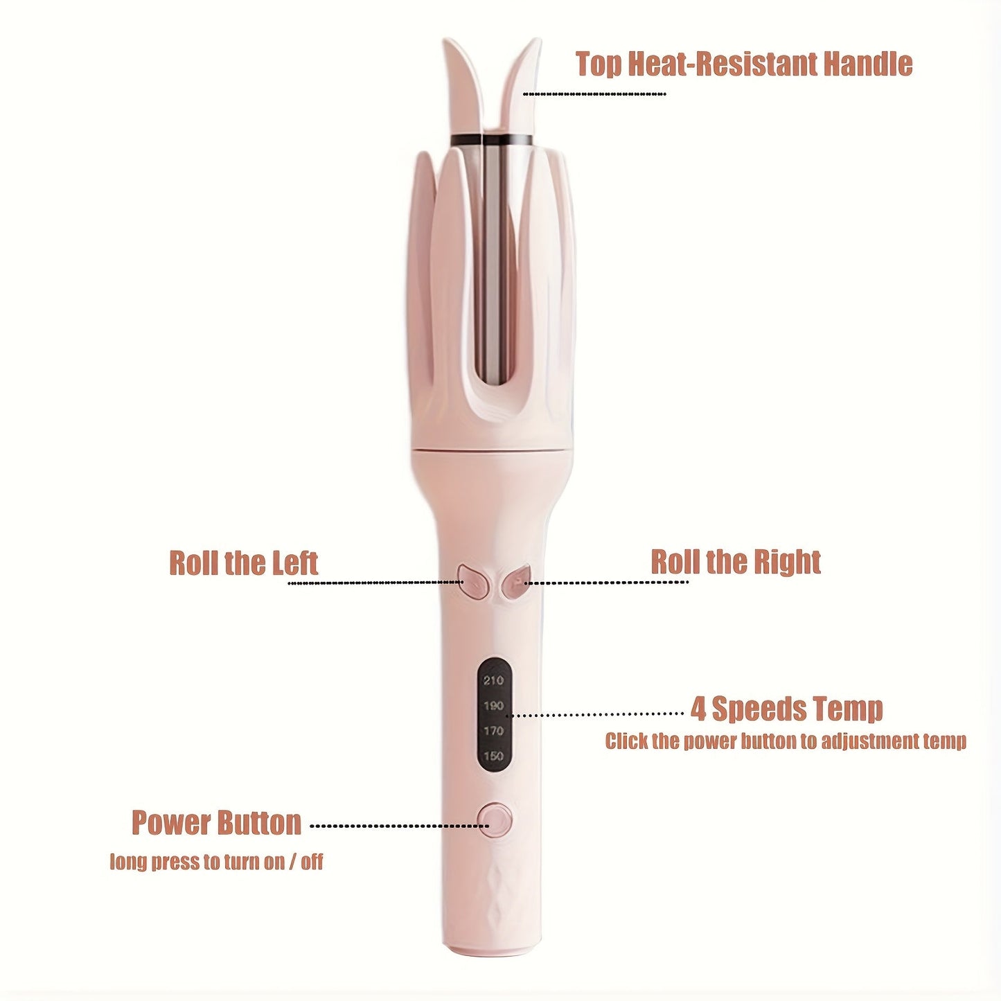 CurlGoddess | Professional Auto Curler – Quick, Even Curls with Anti-Scald Design