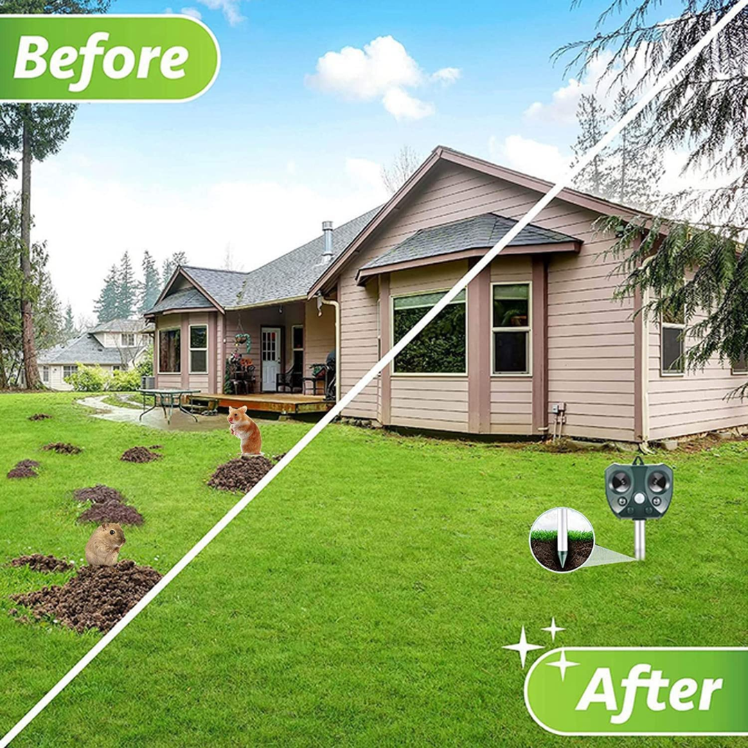 UltraSonic | Repellent Ultrasonic and Noise Sonar Deterrent for Cat, Fox, Rat, Squirrel and Dog
