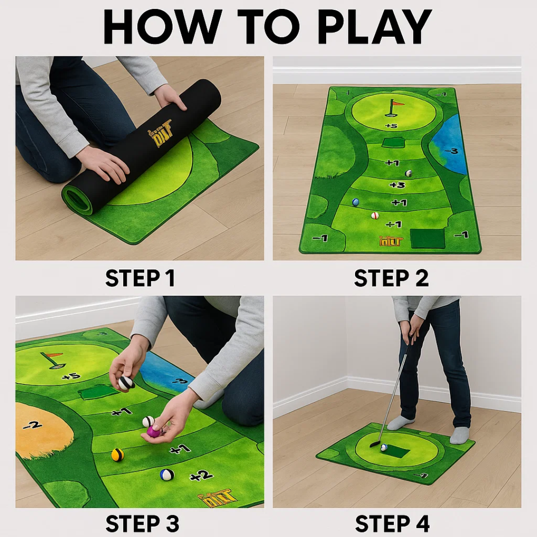 GolfPro | The Perfect Complete Set for Your Home Golf Green
