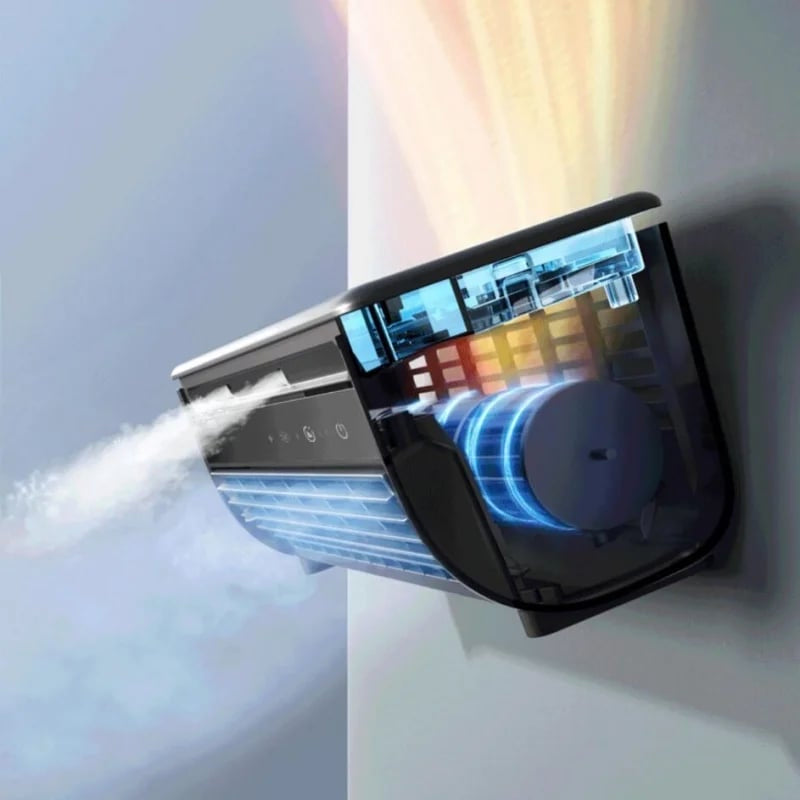 FrostiCool | Wall-mounted room cooler with rechargeable battery
