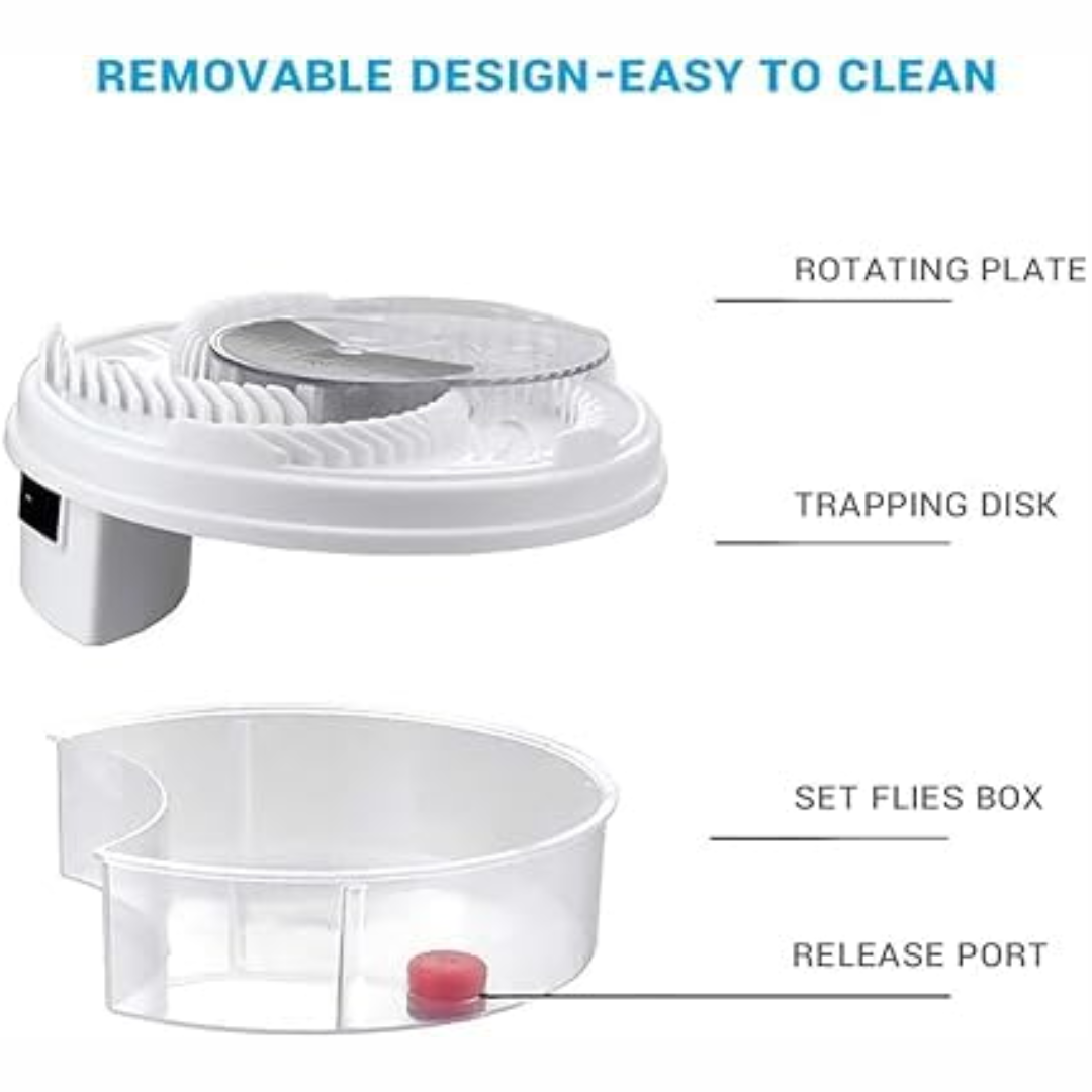 BuzzOff | Silent Fly Trap – Eco‑Friendly, Non‑Toxic Insect Catcher