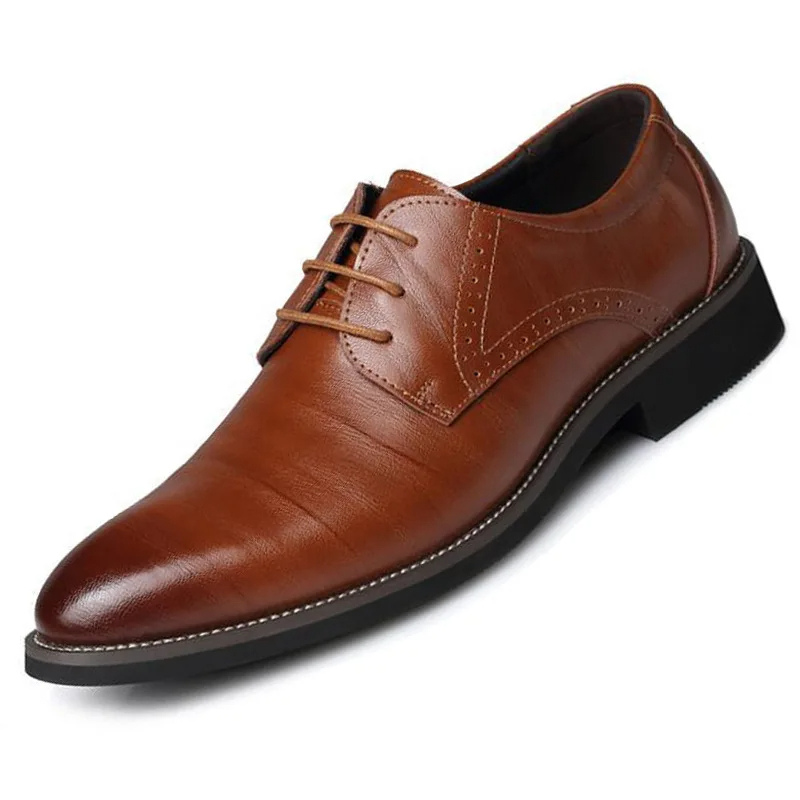 Eco-Friendly Men's Vegan Leather Oxford Shoes - Classic Lace-Up Comfort-5