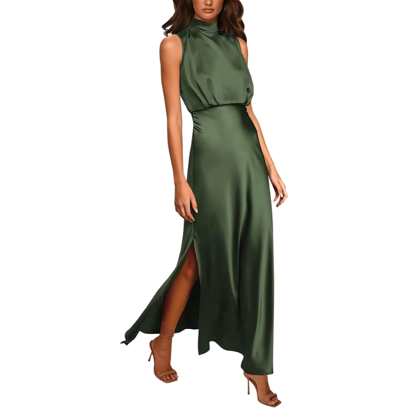 Amélie | Women's Maxi Dress – Elegant Halter Neckline for Formal Events-1