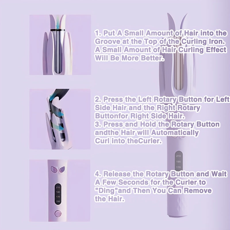 WaveCharm | Professional Auto Curler – Even Curls with Smart Timer & Anti-Scald