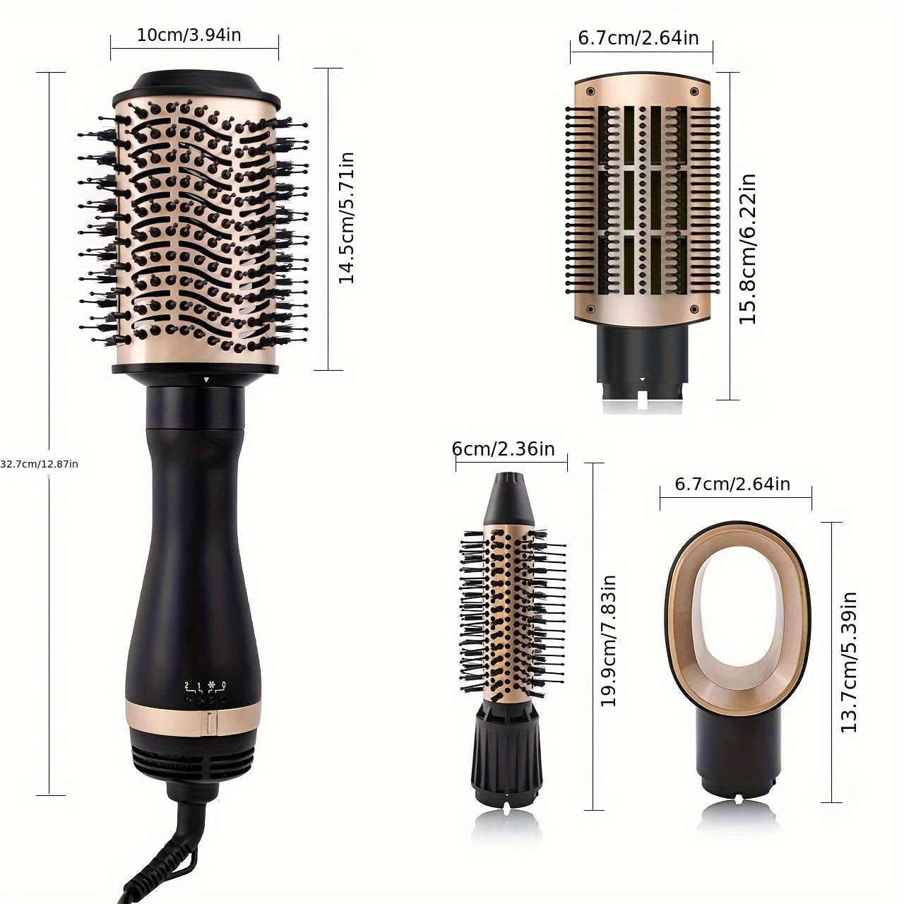 VivaComb | Electric Styling Comb – Fast 4-in-1 Drying & Smoothing Tool