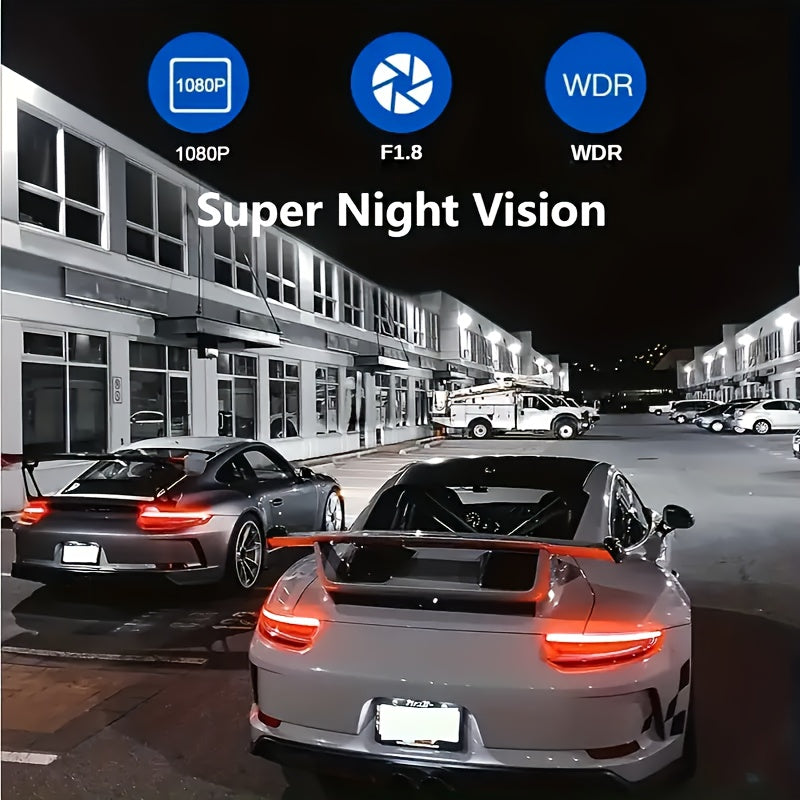 TriCam | 1080P Dash Cam – Front, Cabin & Rear Recording