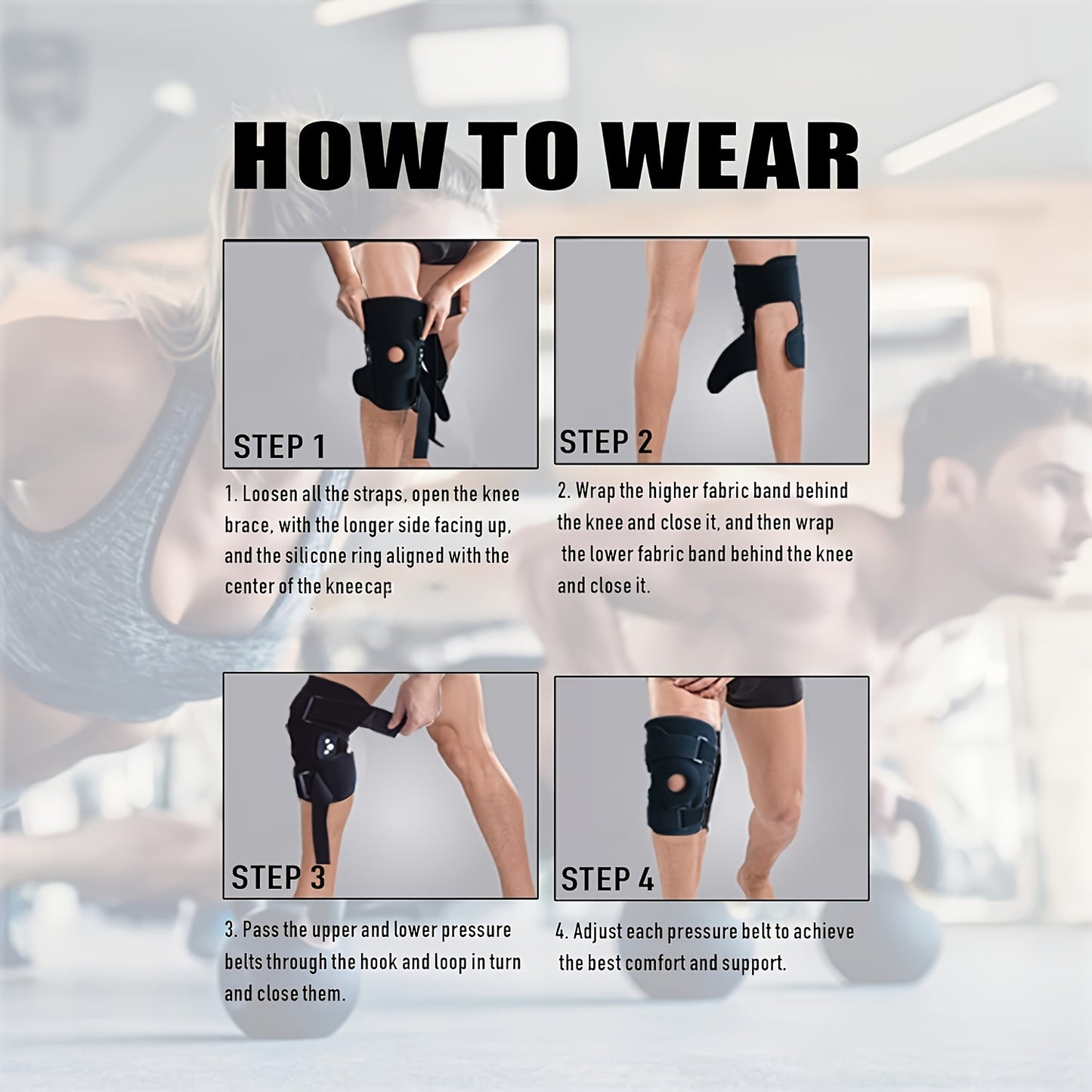KneePro | Knee brace - Adjustable support for ACL & MCL protection