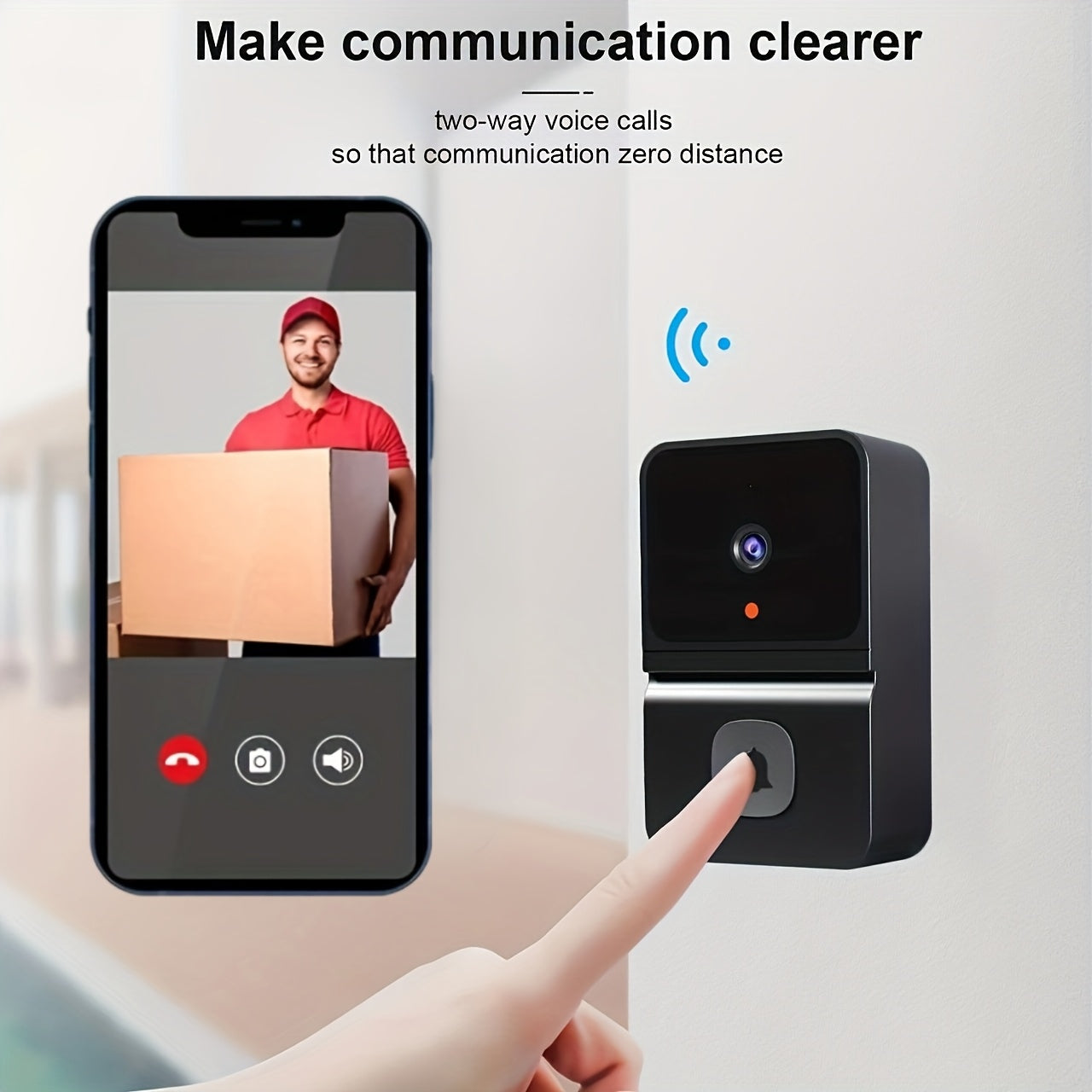 EntryCam | Battery-Powered Smart WiFi Doorbell for Home Security