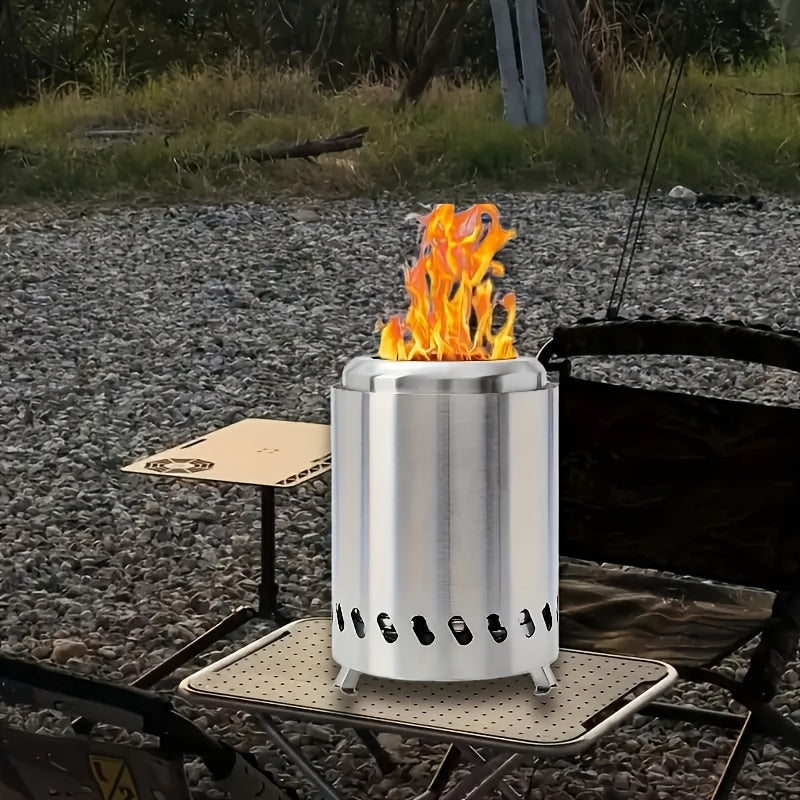 SteelFlame | Portable Fire Pit – Durable Stainless Steel Design