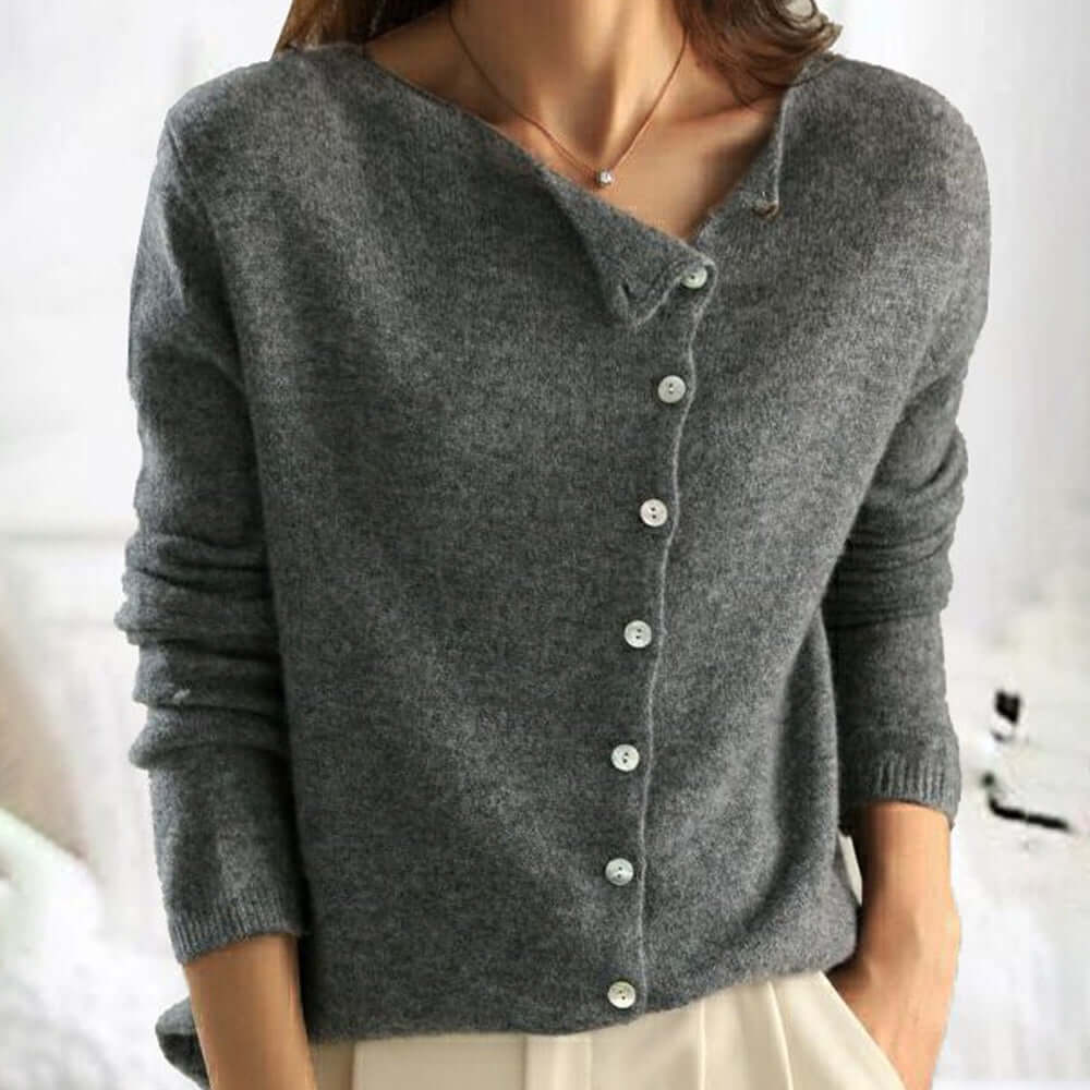 Elvira | Stylish Button-Detail Sweater | Women's Fashion