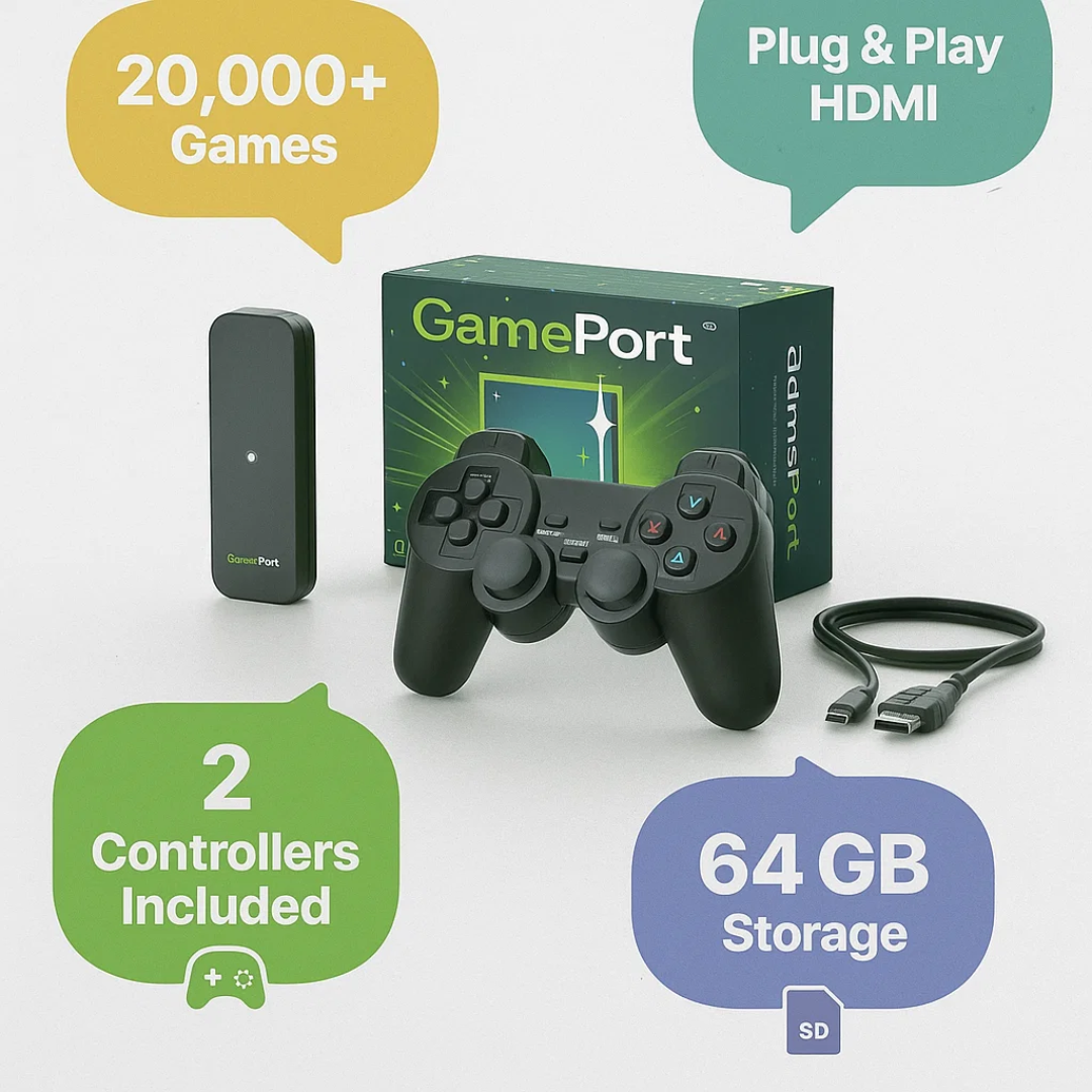GamePort | Retro Gaming Console with 20,000 Classics