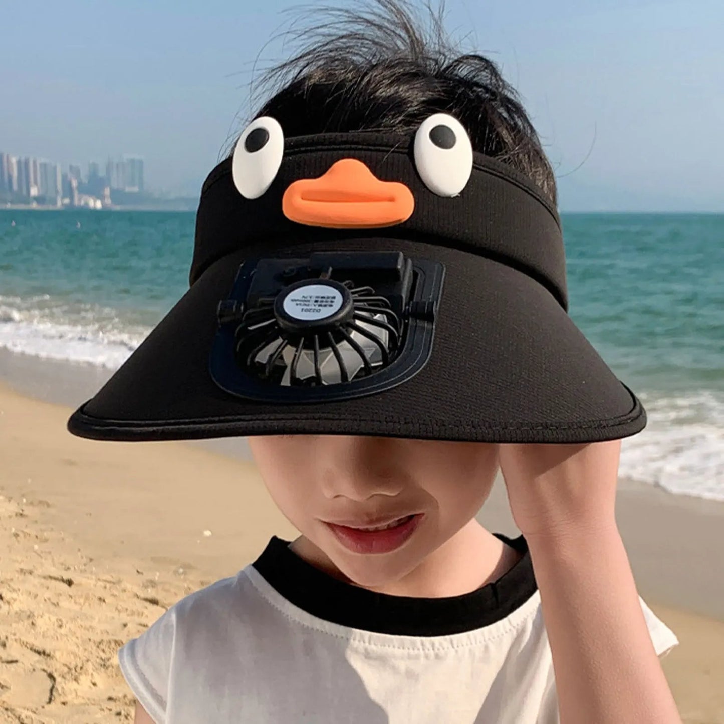 CoolCap | Kids' Sun Visor Hat with Cooling Fan