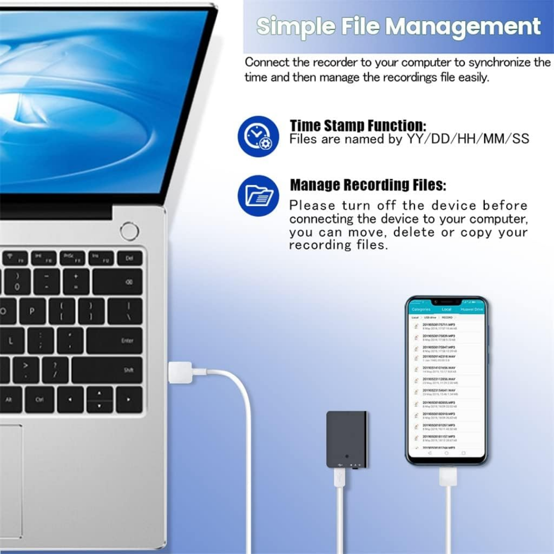 NanoRec | The smallest voice recorder with 384Kbps quality