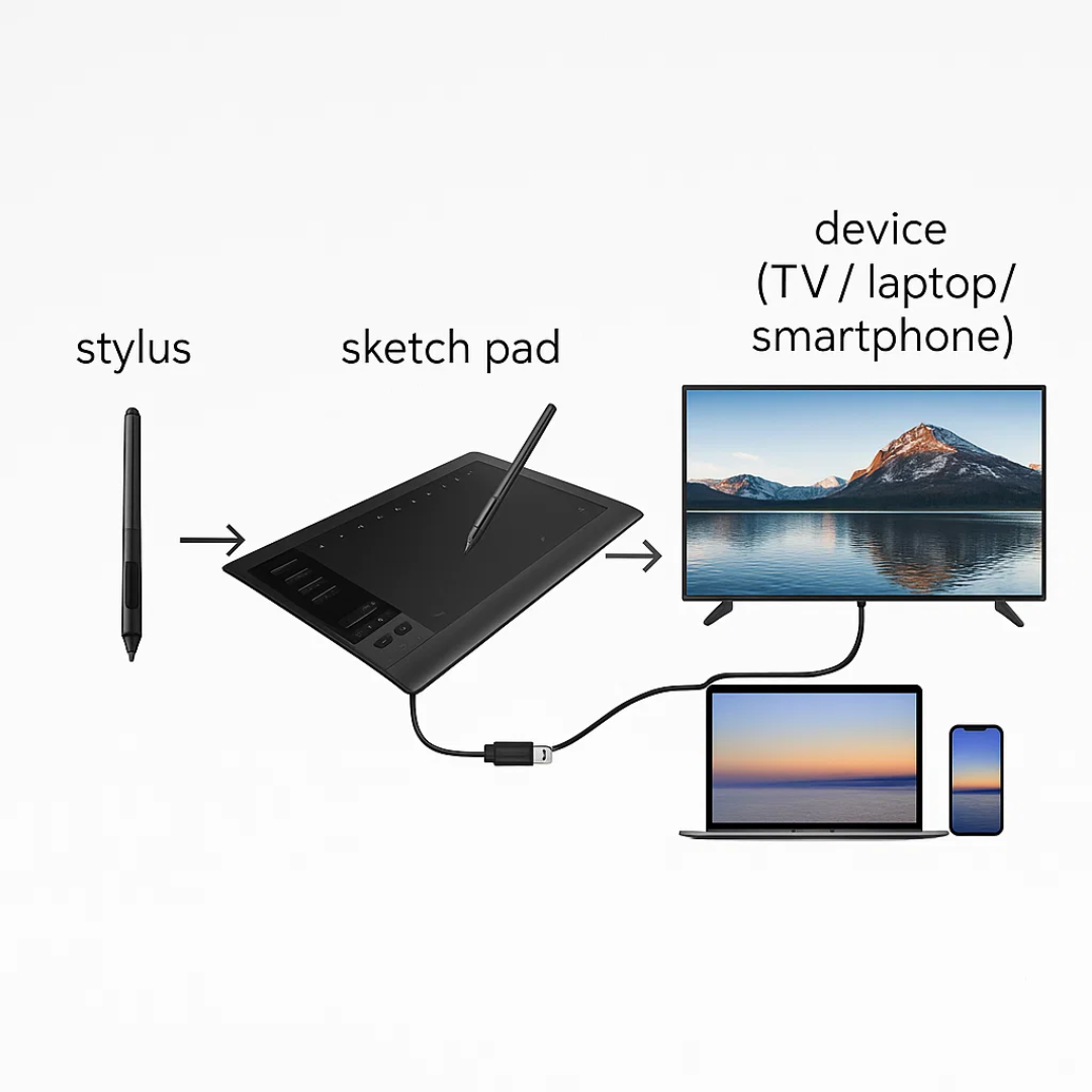 SketchPro | Digital Sketch Pad with Paper Feel & Stylus