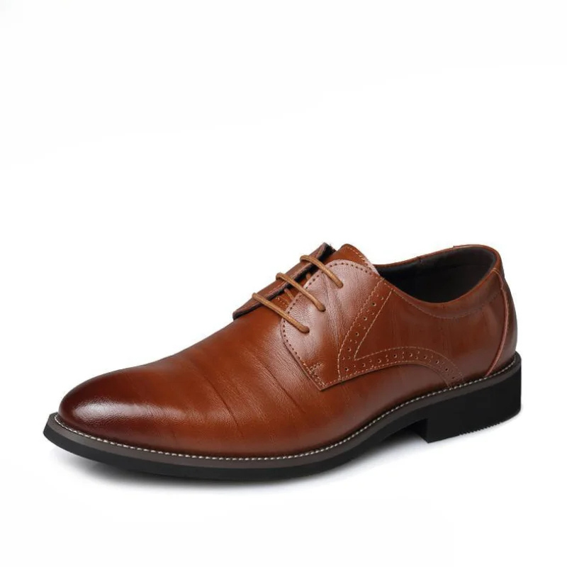 Eco-Friendly Men's Vegan Leather Oxford Shoes - Classic Lace-Up Comfort-6