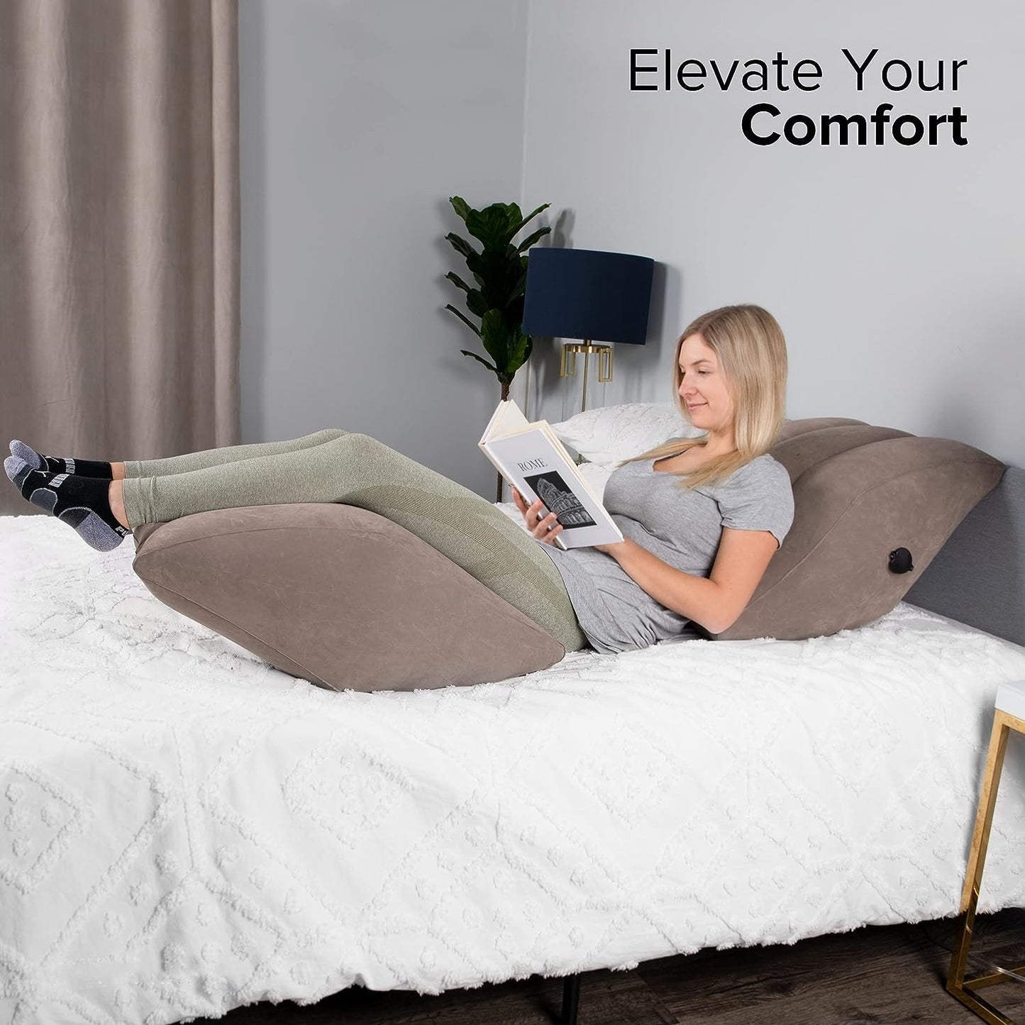 AirLift | Leg Elevation Pillow – Portable, Travel-Ready Design