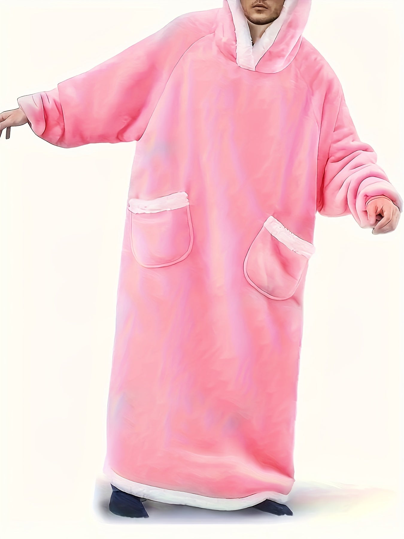 LoungeMate | Men’s Hooded Robe – Warm Flannel & Cosy Plaid