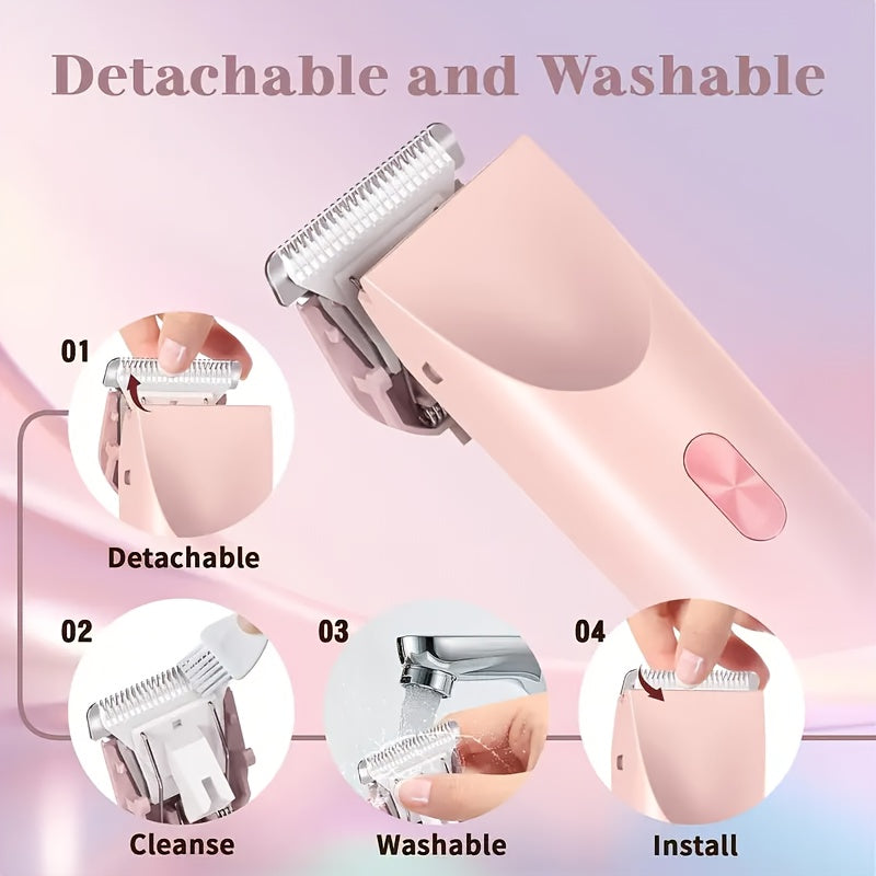 SilkTrim | Women’s Shaver – Dual-Head Precision & USB Charging