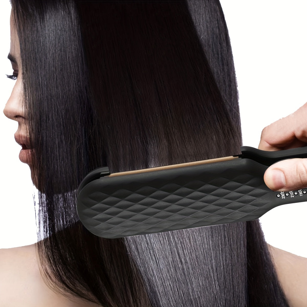 GlamForm | 3-in-1 Hair Styling Tool – Straighten, Curl & Crimp with LCD Control